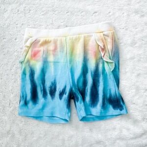 NWOT- CHASER Girls Tie Dye Ruffle Shorts